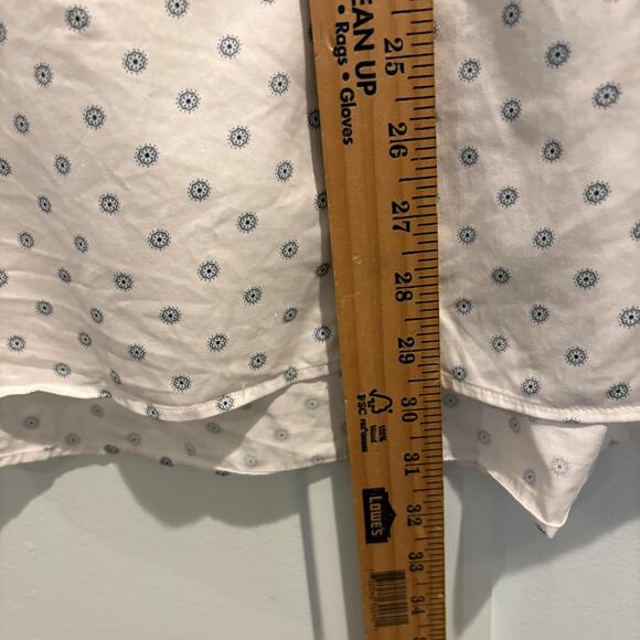 Ted Baker Shirt Mens Extra Large White Blue Floral Dot Button Up Dress Casual‎ - Picture 6 of 10